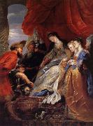 Peter Paul Rubens Thomyris,Rene des Scythes fait plonger la tete de Cyrus dans un vase rempli de sang France oil painting artist